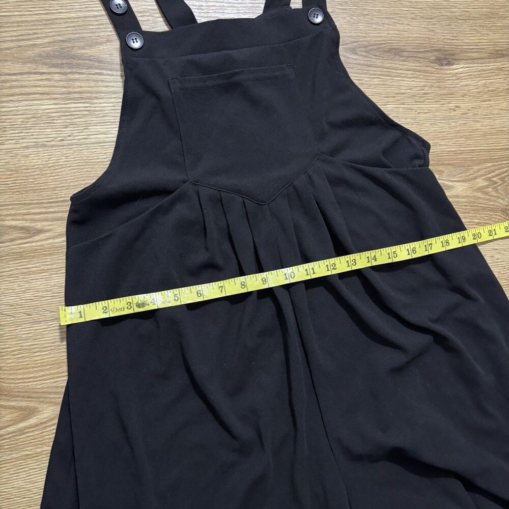 Halara Overalls Women’s Medium Black Wide Leg Pockets Adjustable Straps NWT - Picture 6 of 8